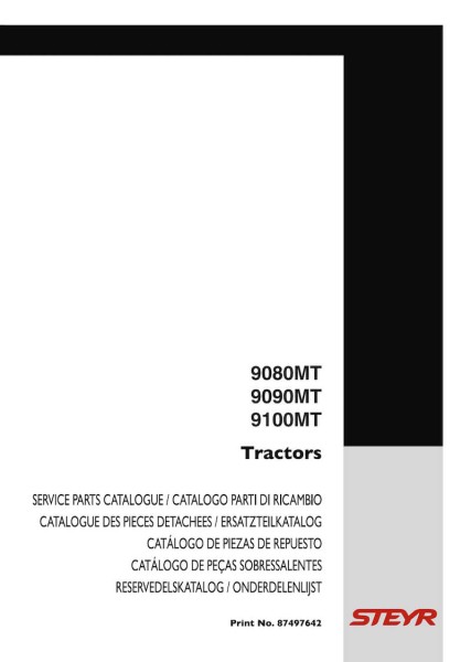 STEYR 9080 MT, 9090 MT, 9100 MT Traktoren Ersatzteilkatalog