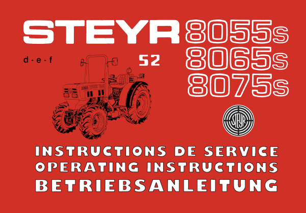 STEYR 8170a Betriebsanleitung 