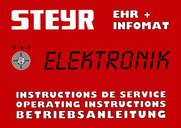 Steyr 8080 8090 8110 8130 8150 8170 EHR Betriebsanleitung