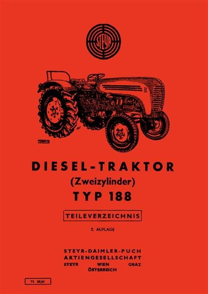 Steyr 188 Traktor Ersatzteilkatalog