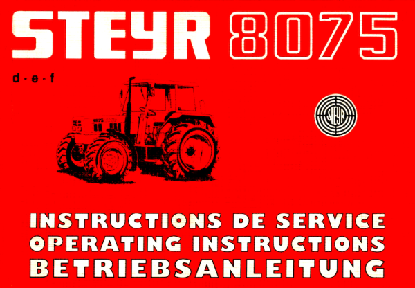 Steyr 8075 Betriebsanleitung