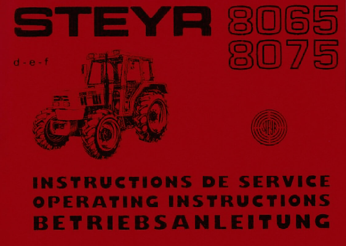 STEYR Betriebsanleitung 8075 