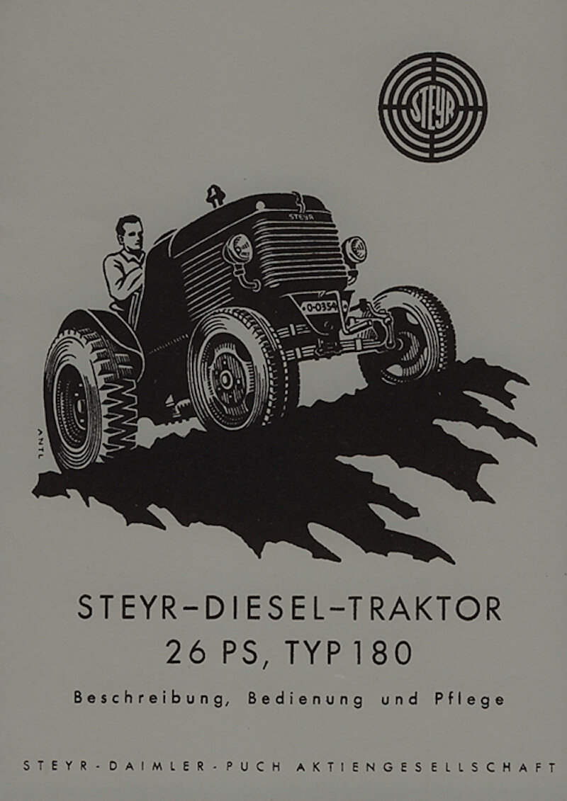 Bedienung und Pflege Anbaumähwerk zum Traktor Typ 288 STEYR Beschreibung 