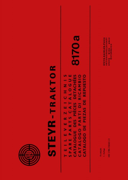 Steyr 8170a Teileverzeichnis