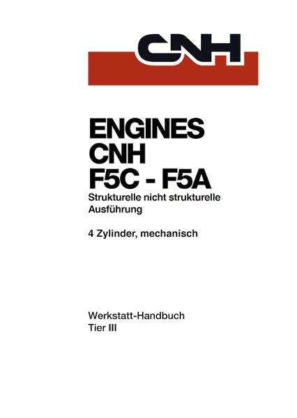 Steyr Motoren CNH F5C - F5A Werkstatthandbuch