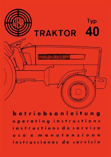 STEYR - Operating Instructions Tractor Type 40
