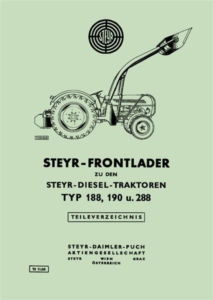 Steyr 188 190 288 Frontlader Ersatzteilkatalog