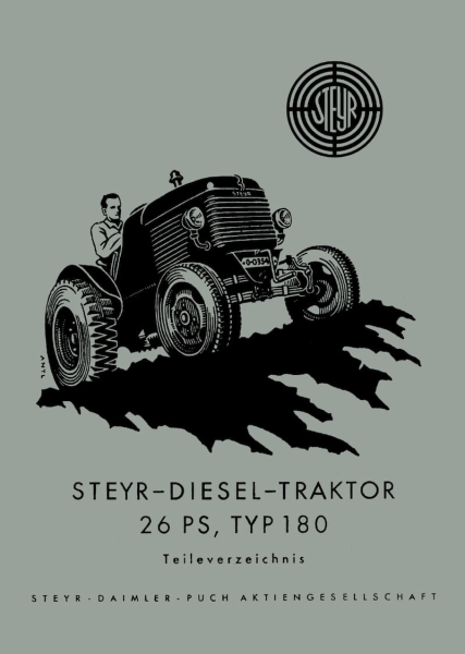 Steyr 180 - 26 PS Traktor Ersatzteilkatalog