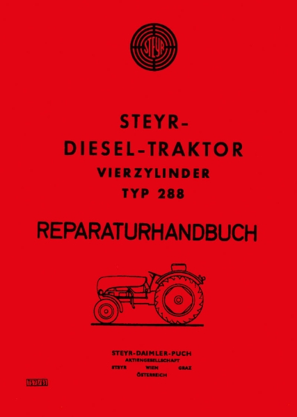 Steyr 288 Traktor Reparaturanleitung