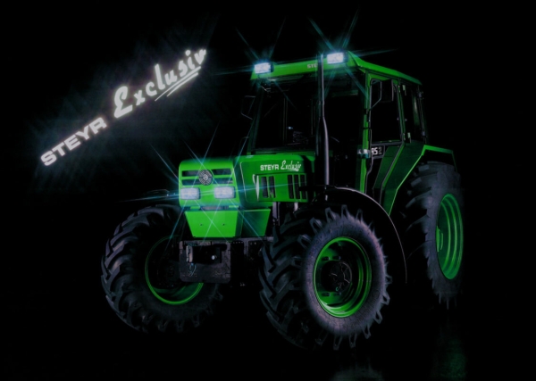 Steyr Exclusiv RS2 Green Traktor Poster