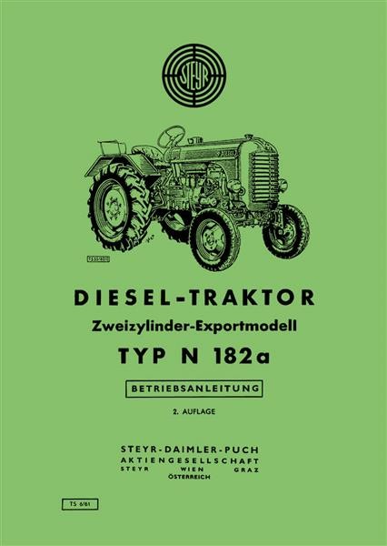 Steyr N182a Traktor Betriebsanleitung