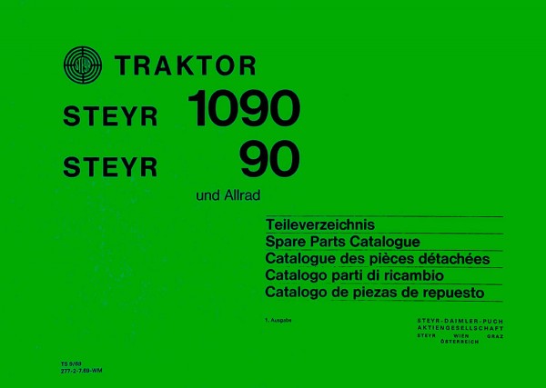 Steyr 1090, 90 und Allrad Teileverzeichnis
