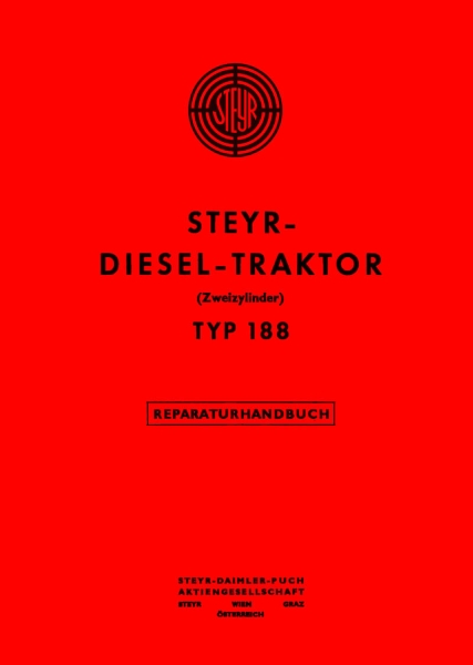 STEYR - Repair manual diesel tractor type 188
