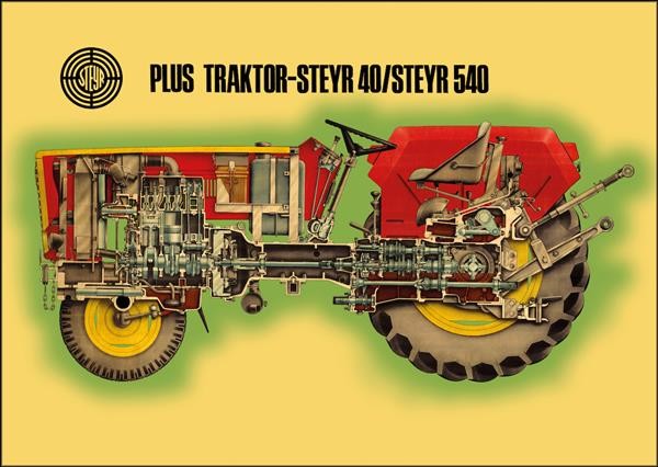 Steyr 40 und 540 Traktor Poster