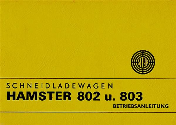 Steyr Hamster 802 und 803 Betriebsanleitung