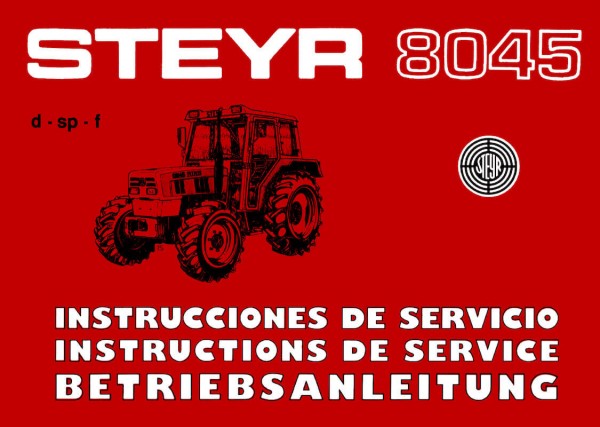 Steyr 8045 Betriebsanleitung