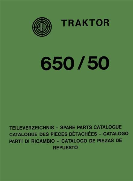 STEYR - Parts list tractor 650 and 50
