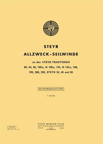 Steyr Allzweck-Seilwinde Betriebsanleitung