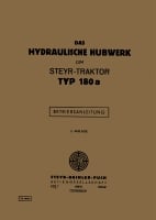 Steyr 180 und 180a Hydraulisches Hubwerk Betriebsanleitung