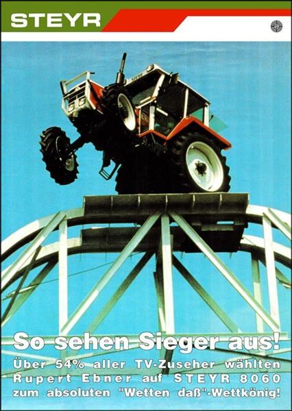 Steyr 8060 Traktor Poster