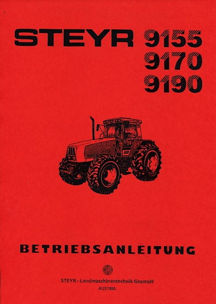 Steyr 9155, 9170, 9190 Betriebsanleitung