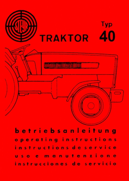 Steyr 40 Traktor Betriebsanleitung