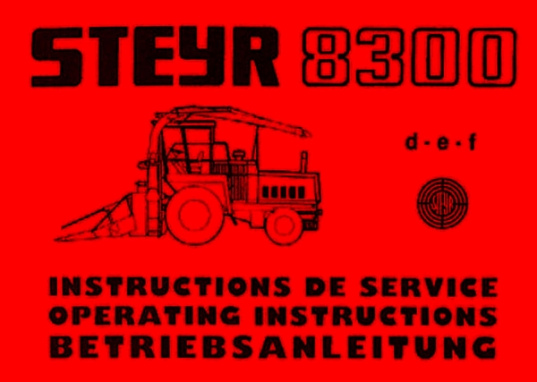 STEYR - Operating instructions 8300
